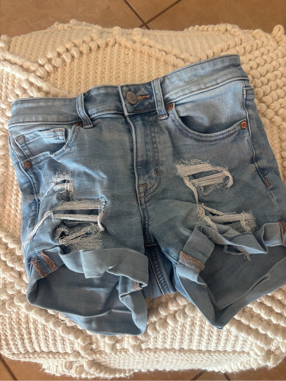 Aeropostale Light Blue High Rise Midi Denim